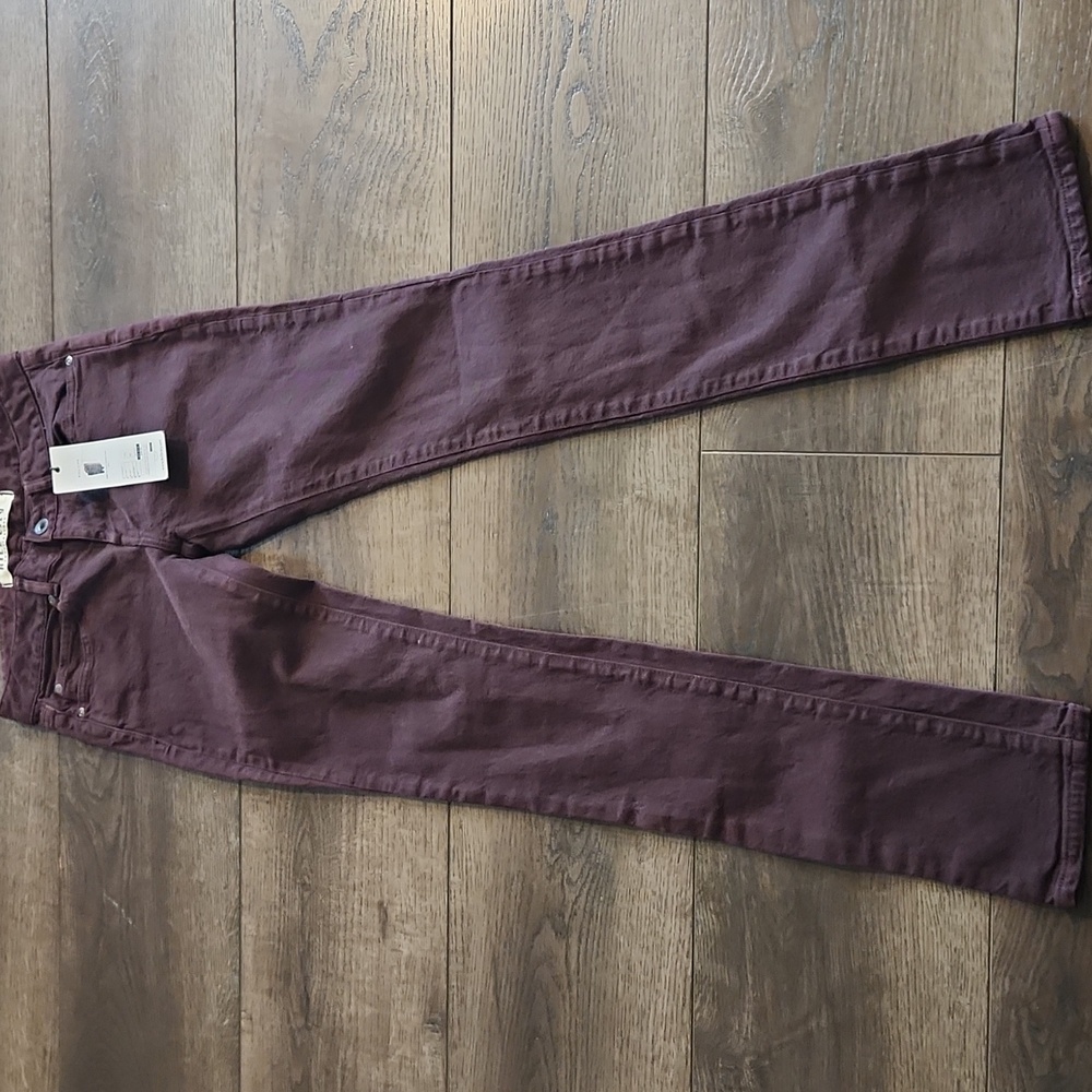 Kill City Hi Wire Womens Red Skinny Jeans Goth Punk Size 30
